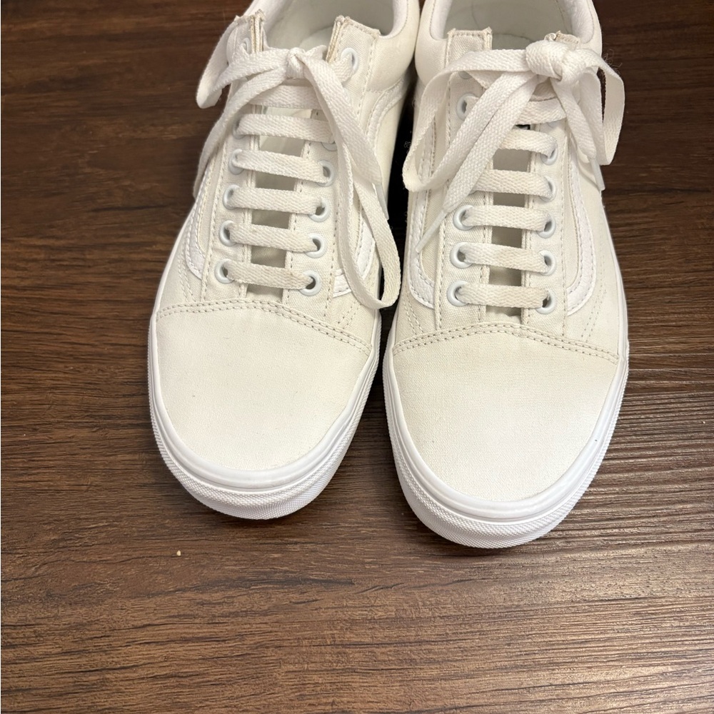 Vans Off-White Canvas Sneakers